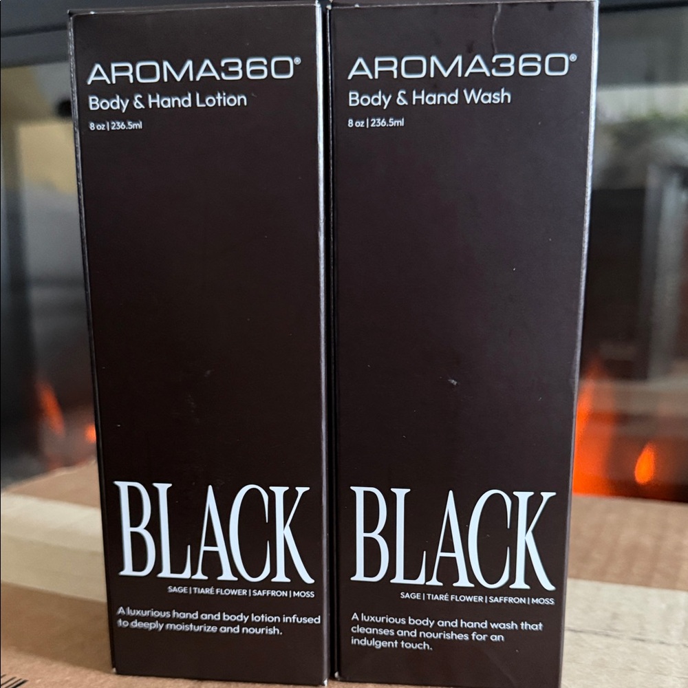 AROMA360 BLACK Body & Hand Set — Black
